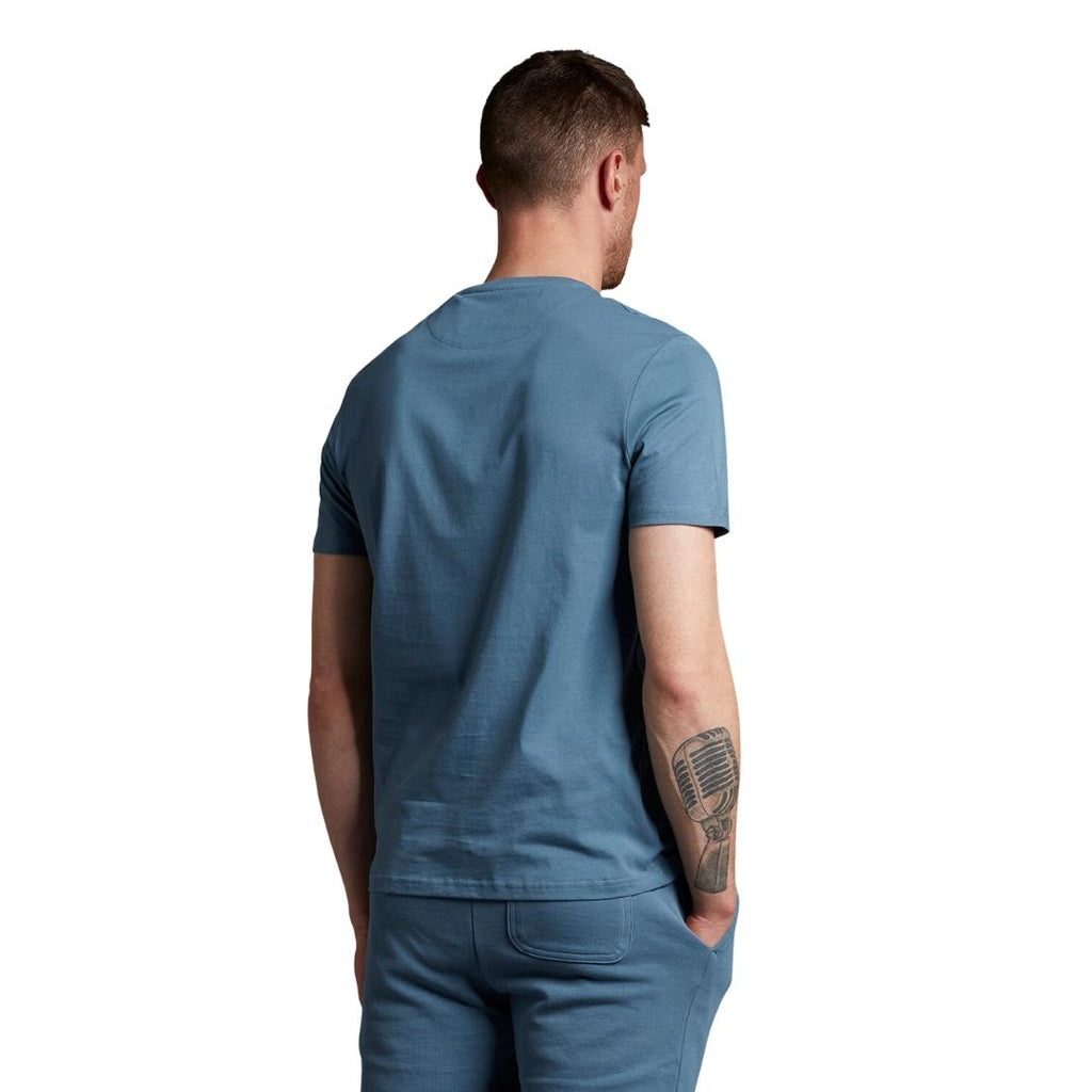 Lyle Scott Branded Slate Blue Pull Over Jumper