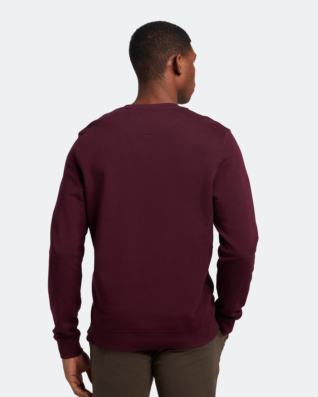 Lyle Scott Branded Burgundy Pull Over Jumper