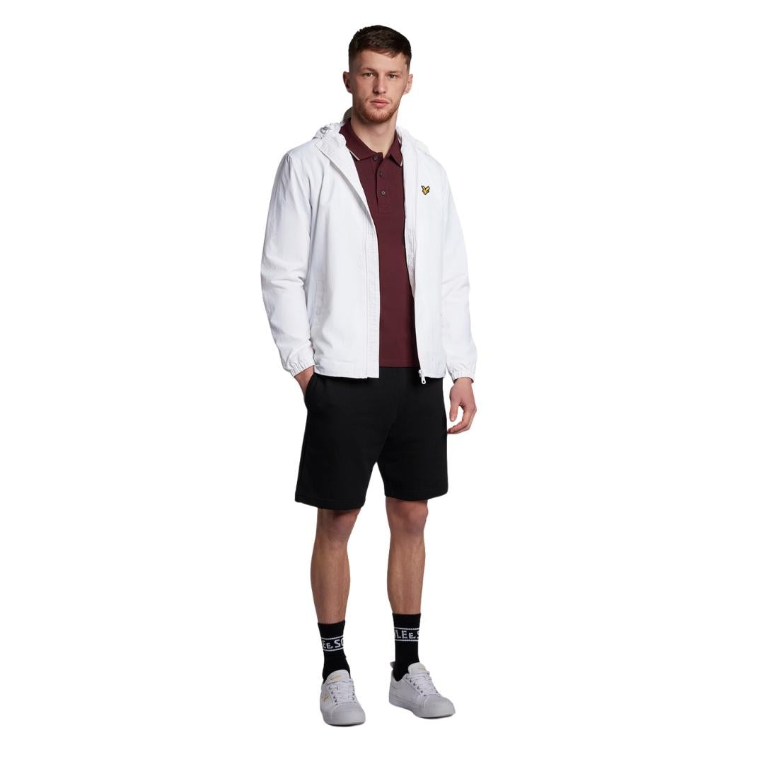 Lyle Scott Tipped Collar Burgundy Polo Shirt