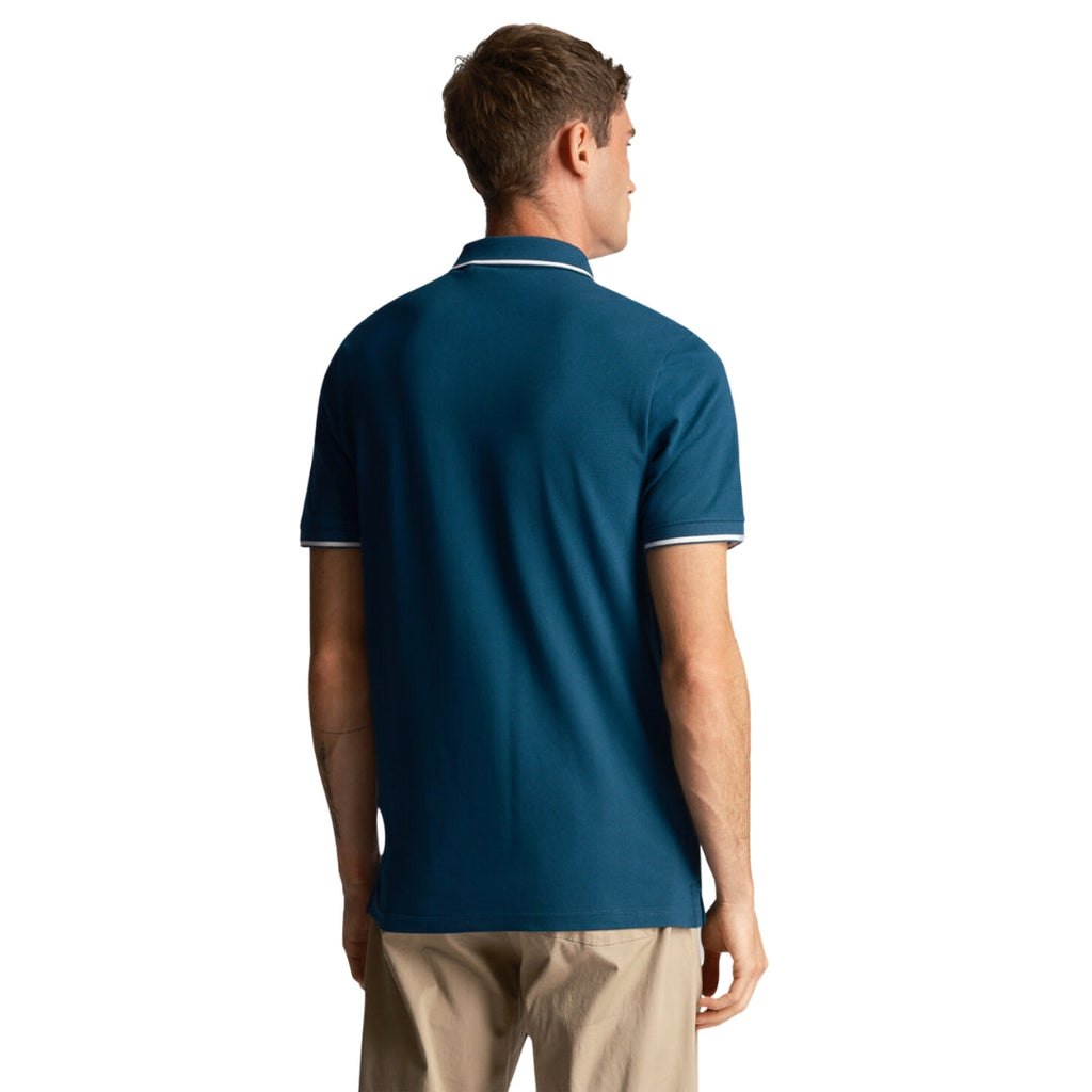 Lyle Scott Tipped Apres Navy Polo Shirt