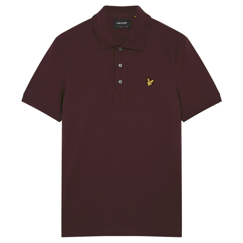 Lyle Scott Branded Chest Logo Sediment Polo Shirt