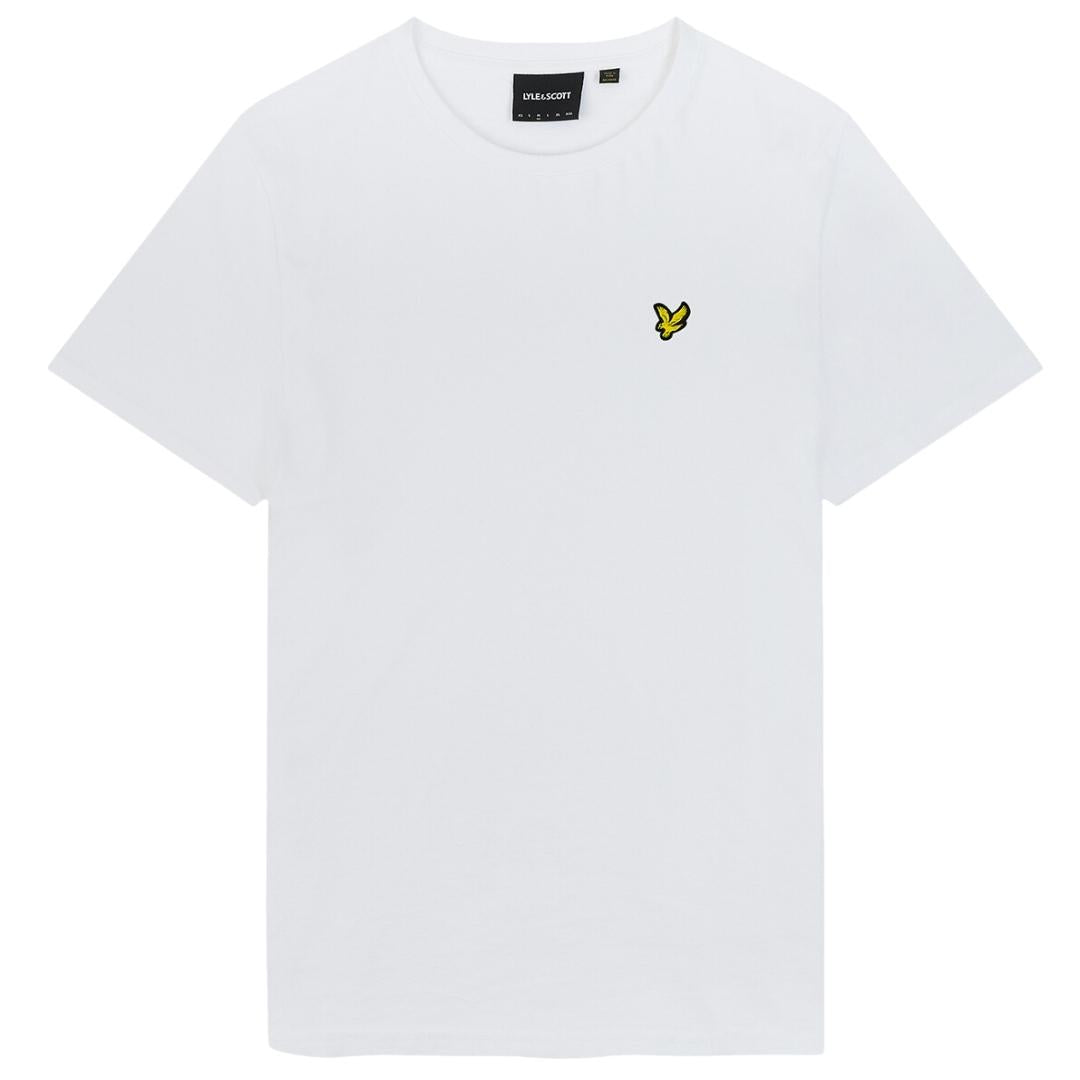 Lyle Scott Branded Chest Logo White T Shirt