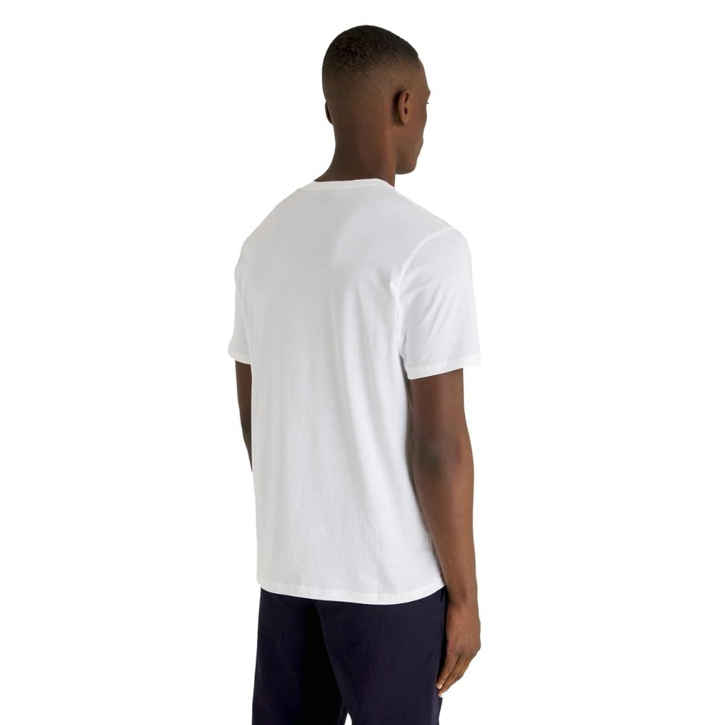 Lyle Scott Branded Chest Logo White T Shirt