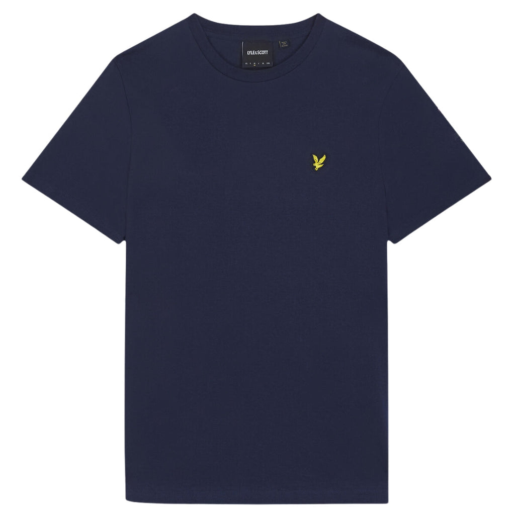 Lyle Scott Branded Chest Logo Navy Blue T Shirt