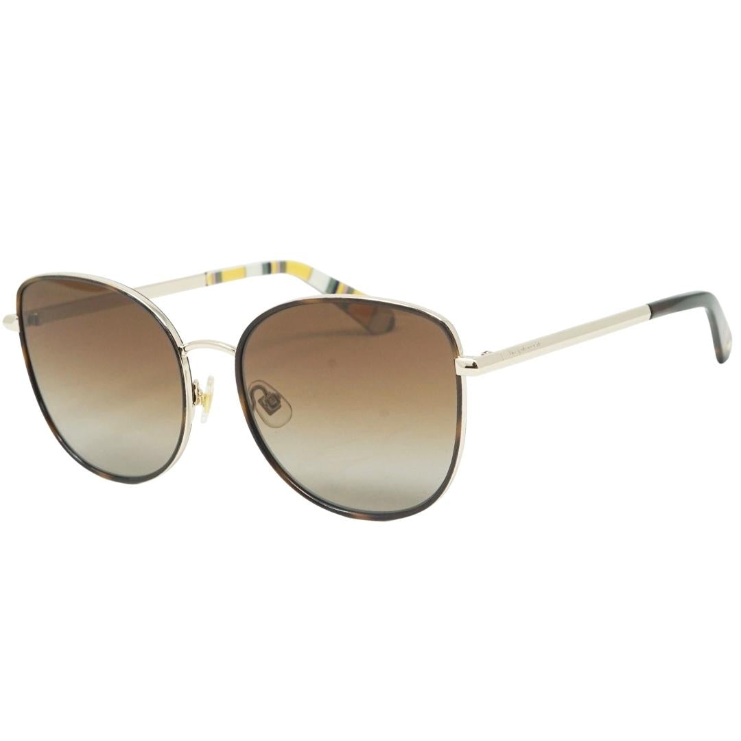 Kate Spade Brown Gradient Lens Gold Sunglasses Maryam G 06J