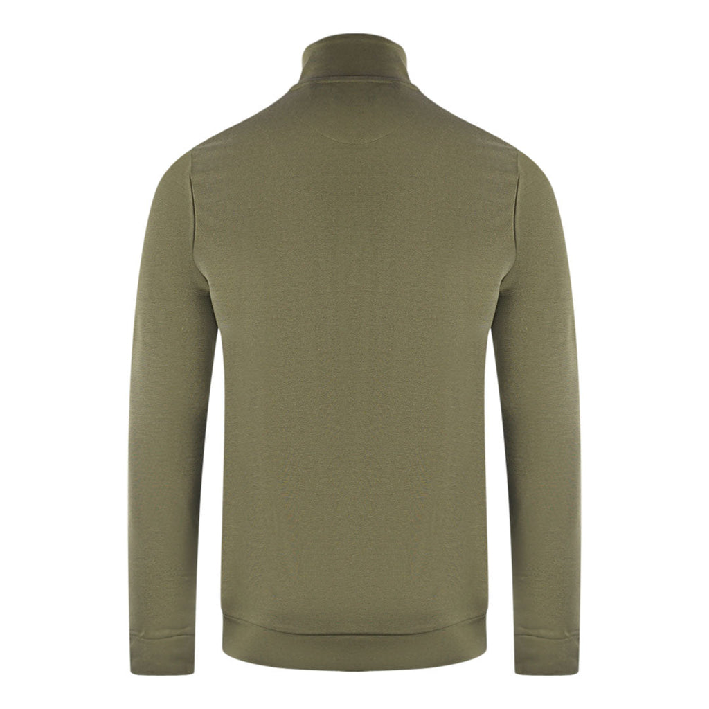 Lyle Scott Golden Eagle Chest Logo Green Zip Up Jumper