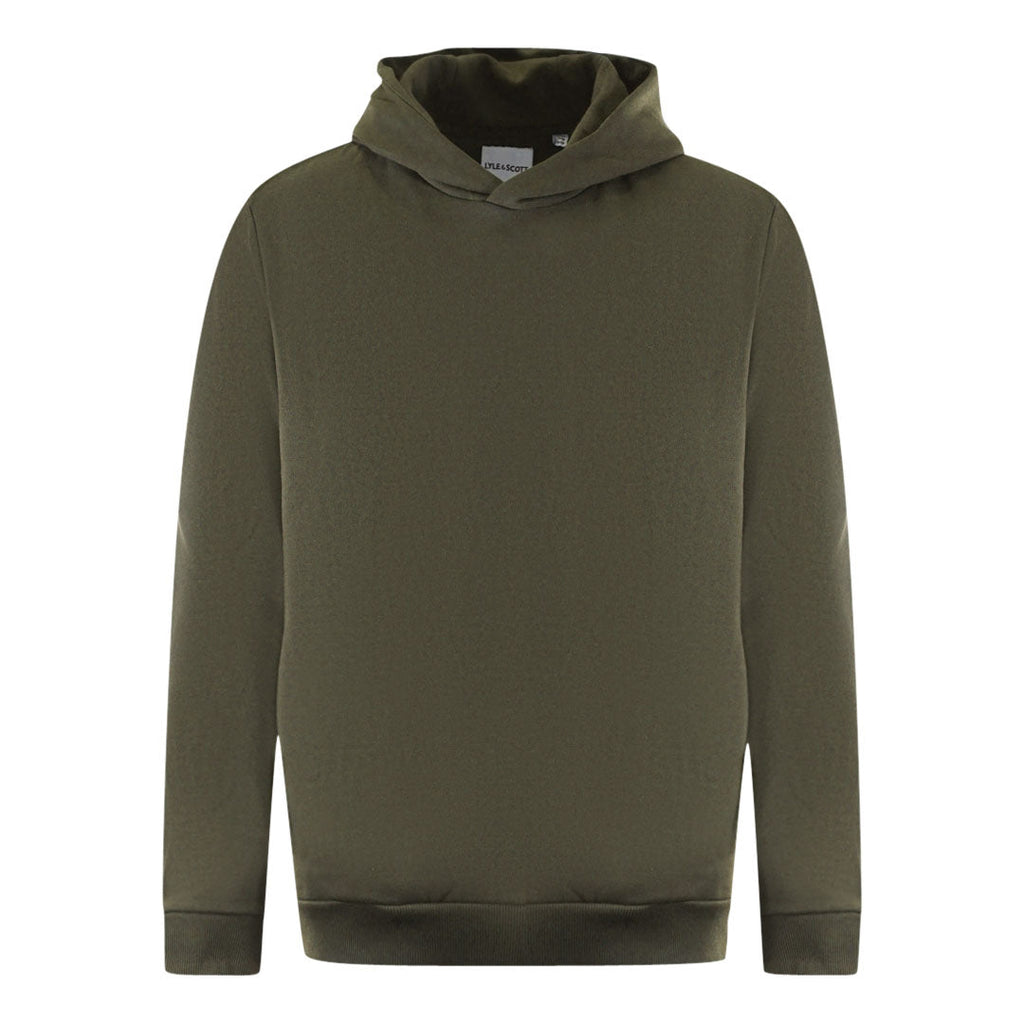 Lyle Scott Plain Green Pull Over Hoodie