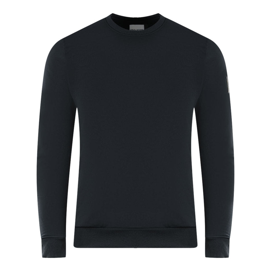 Lyle & Scott Black Plain Jumper ML1647V Z865