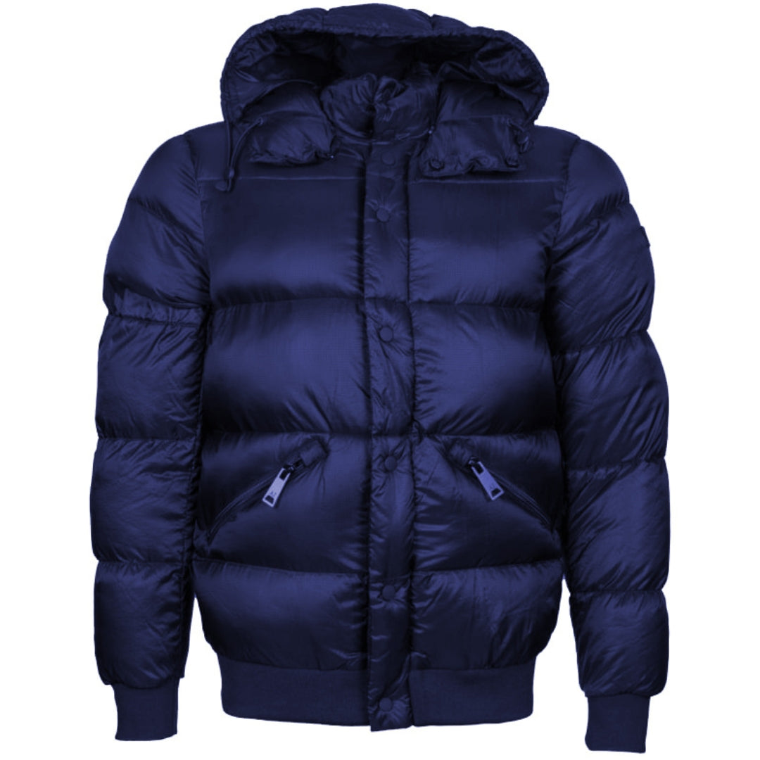 Armani Jeans Navy Blue Hooded Jacket