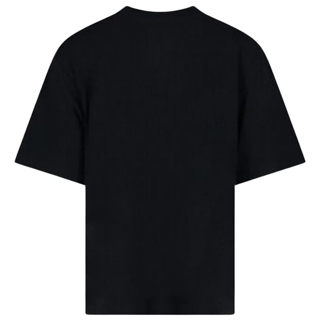Off White Spray Helvetica Logo Oversized Fit Black T Shirt