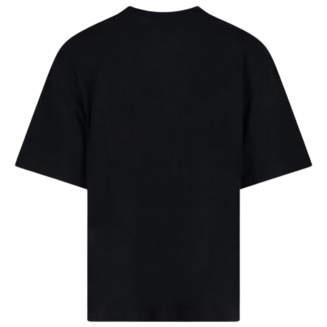 Off White Spray Helvetica Logo Oversized Fit Black T Shirt