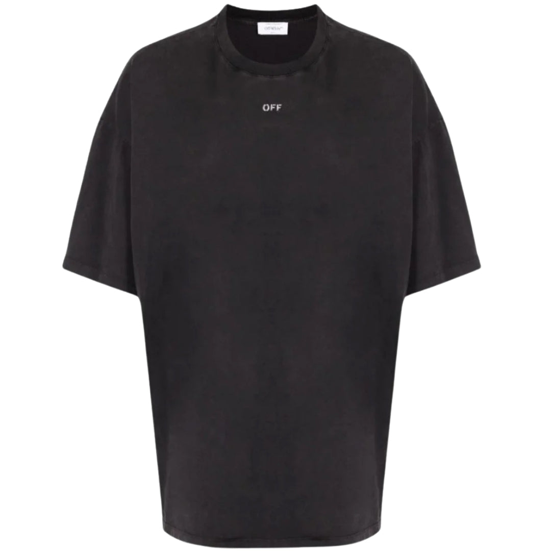 Off White St Matthew Oversized Black T Shirt