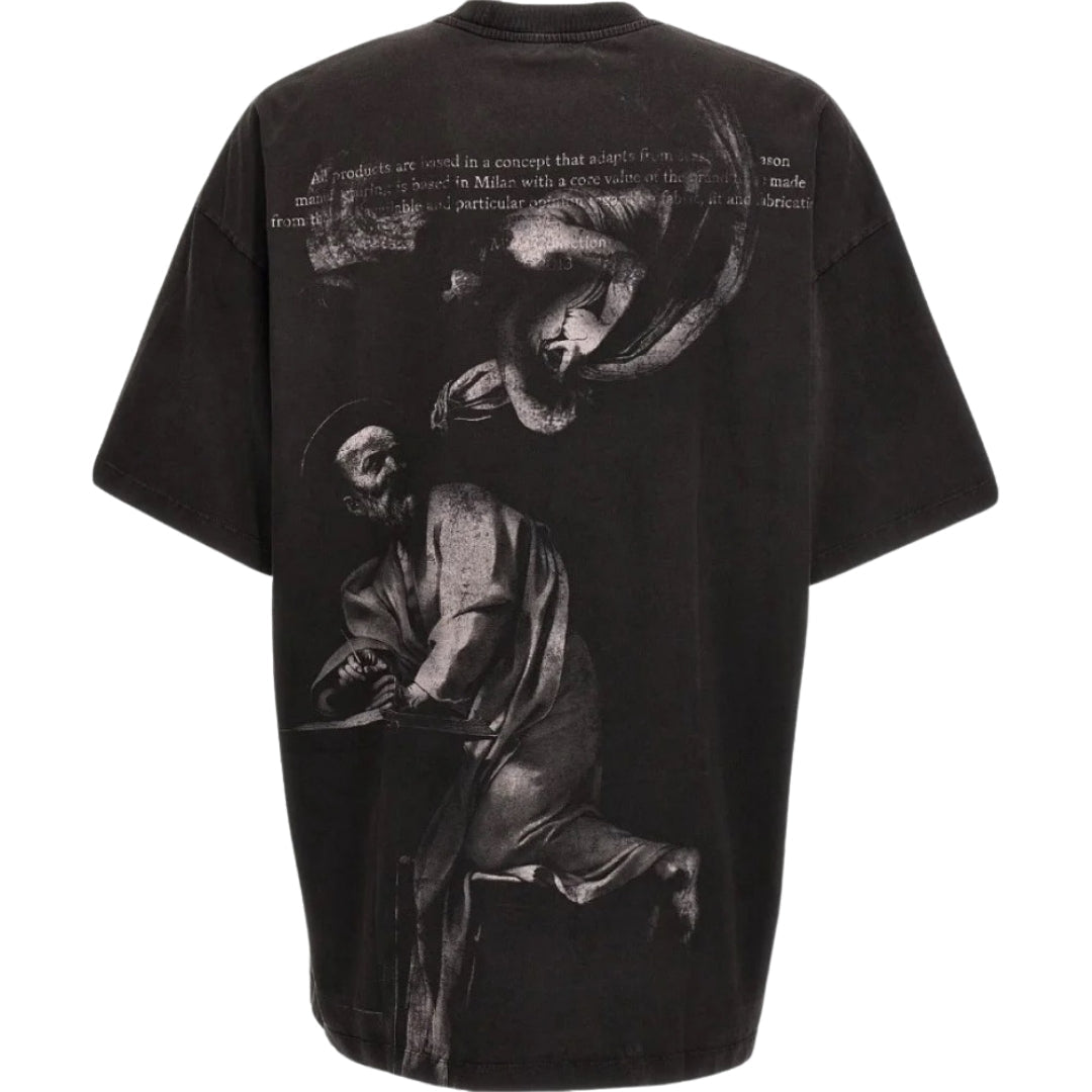 Off White St Matthew Oversized Black T Shirt