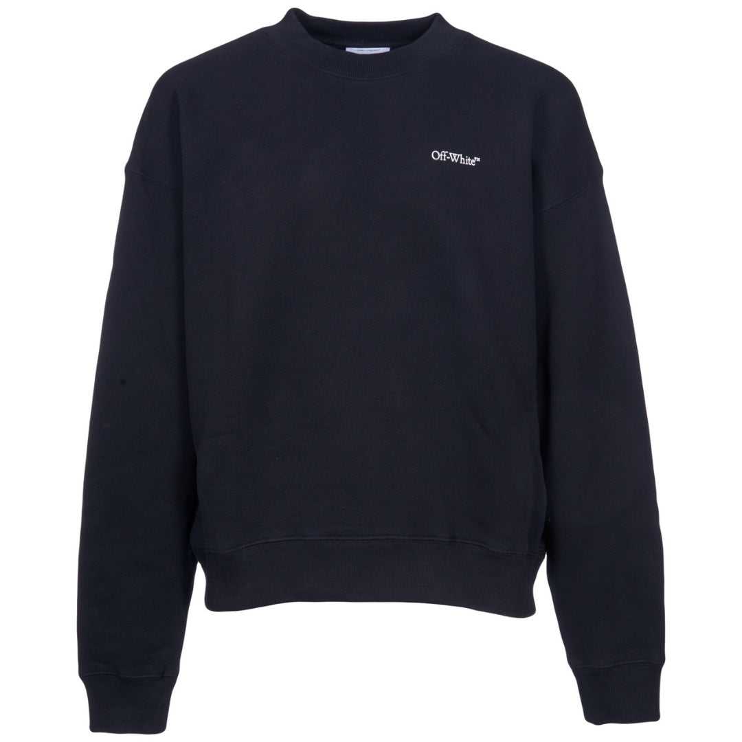 Off White Lunar Arrow Skate Fit Black Sweatshirt