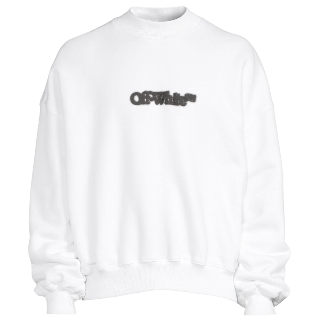 Off White Blurr Book Over White Oversized Sweatshirt