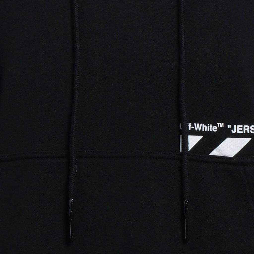 Off White Pocket Skate Logo Black Hoodie Ombb0085C99Fle0051001