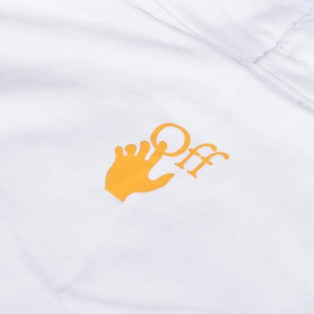 Off White Carav Painting Over White Hoodie