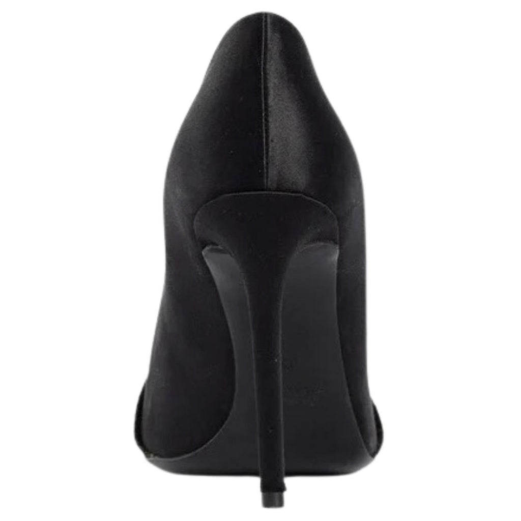 Off-White Branded Tape Commercial Bow Pump Black Heels OWIA166SD19D900161060 36