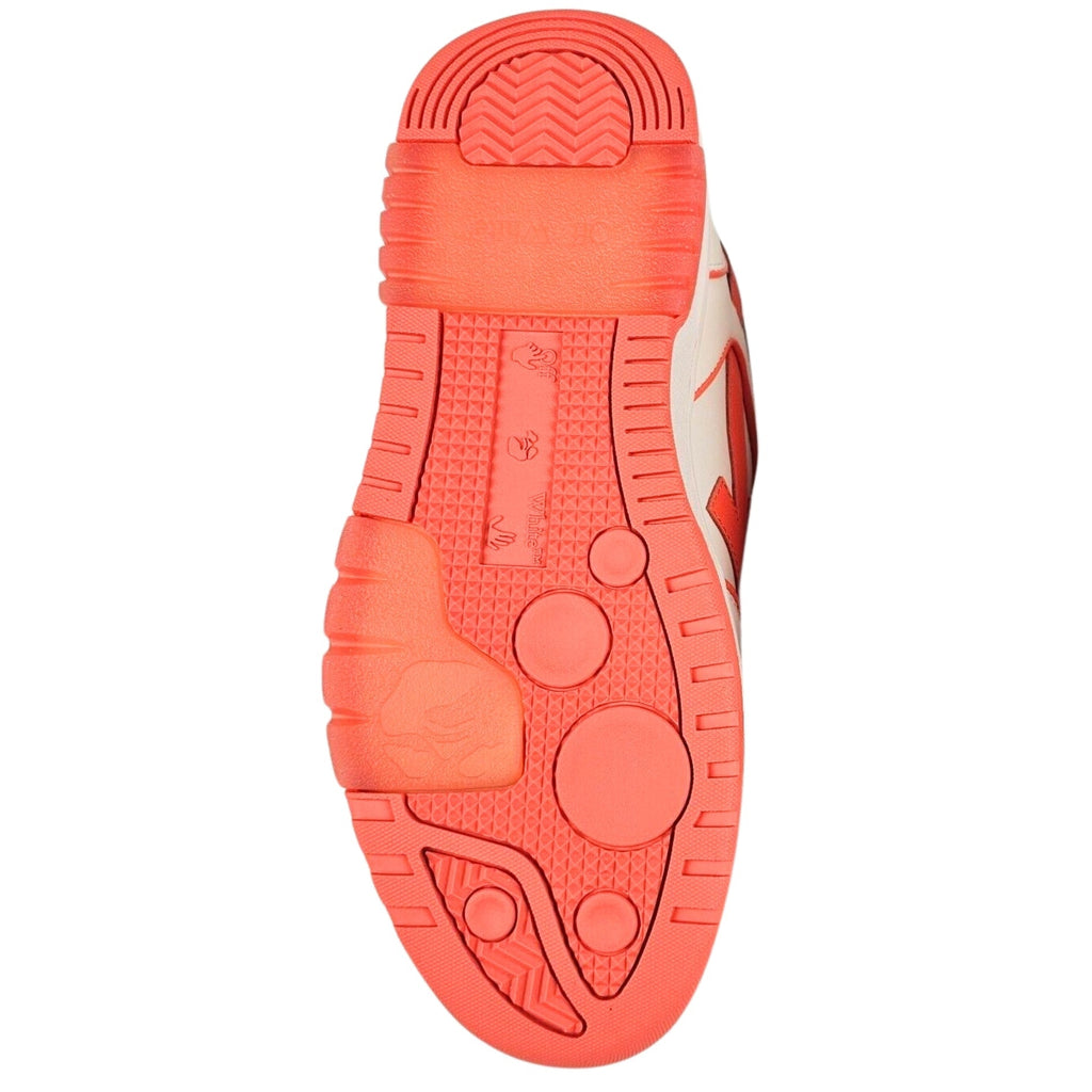 Off White Out Of Office Coral Red Calf Leather Sneakers OWIA259S23LEA0070126