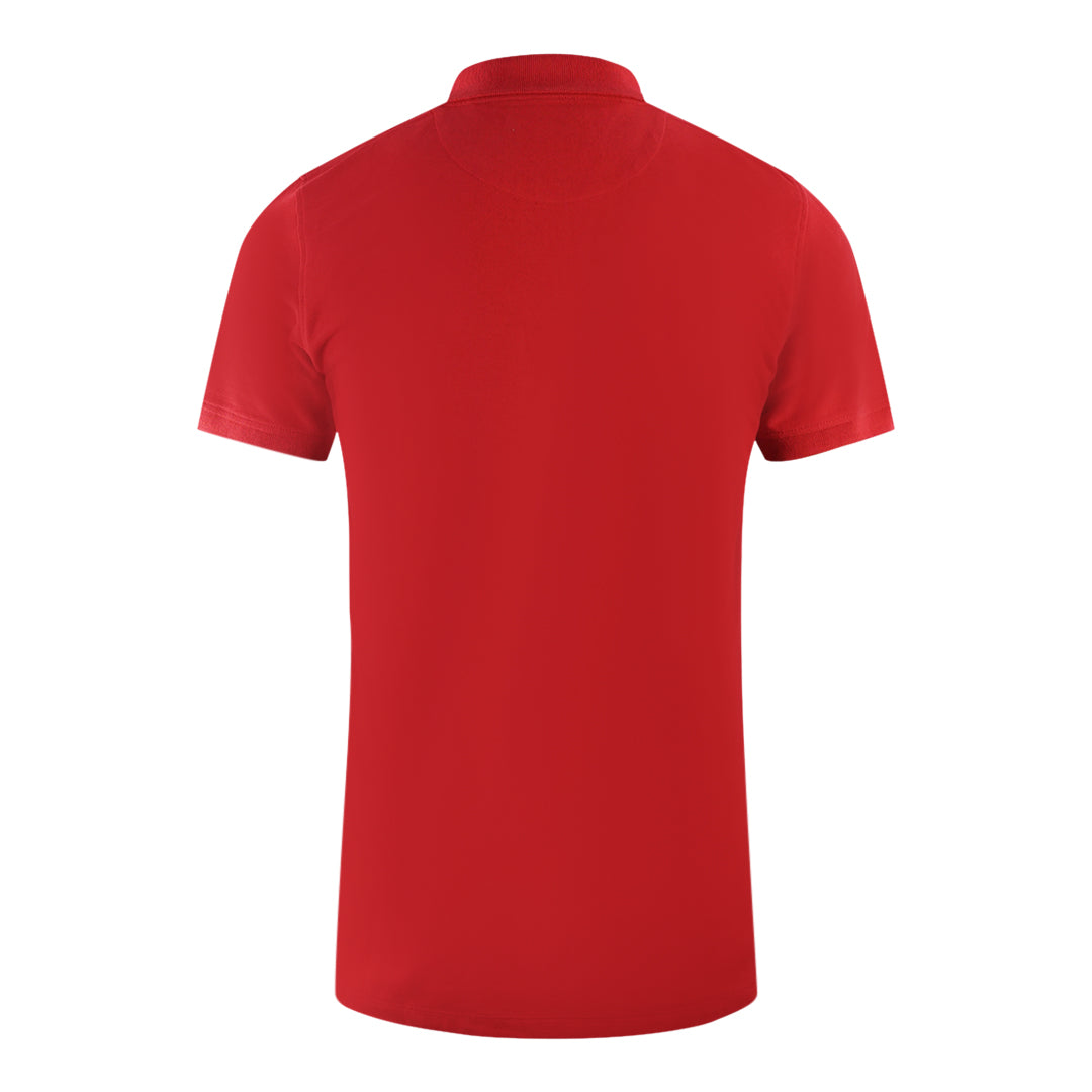 Aquascutum Branded Sleeve Red Polo Shirt