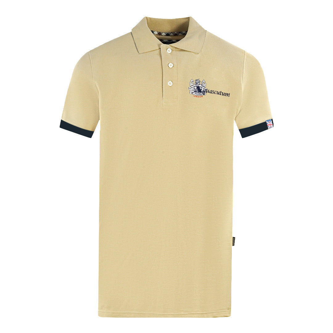 Aquascutum London Aldis Beige Polo Shirt