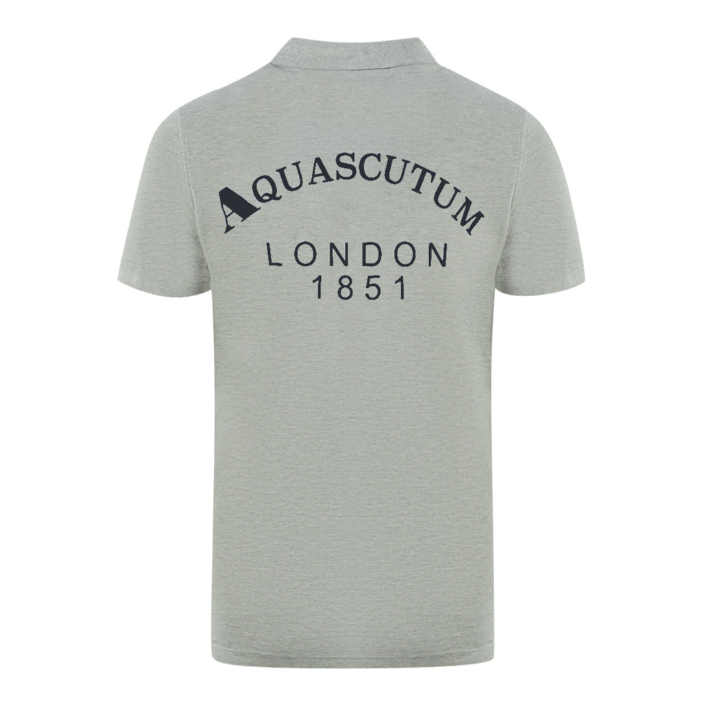Aquascutum London 1851 Grey Polo Shirt