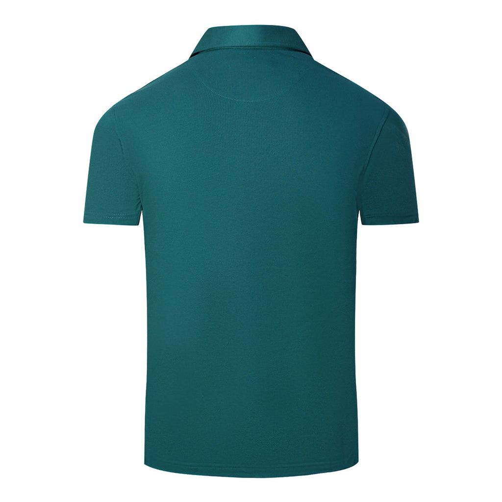 Aquascutum Aldis London Logo Green Polo Shirt