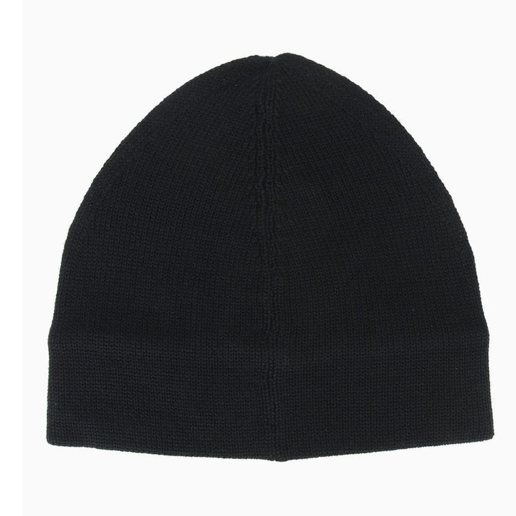 Neil Barrett Sliced Logo Beanie Black Hat PBCP247 H95634