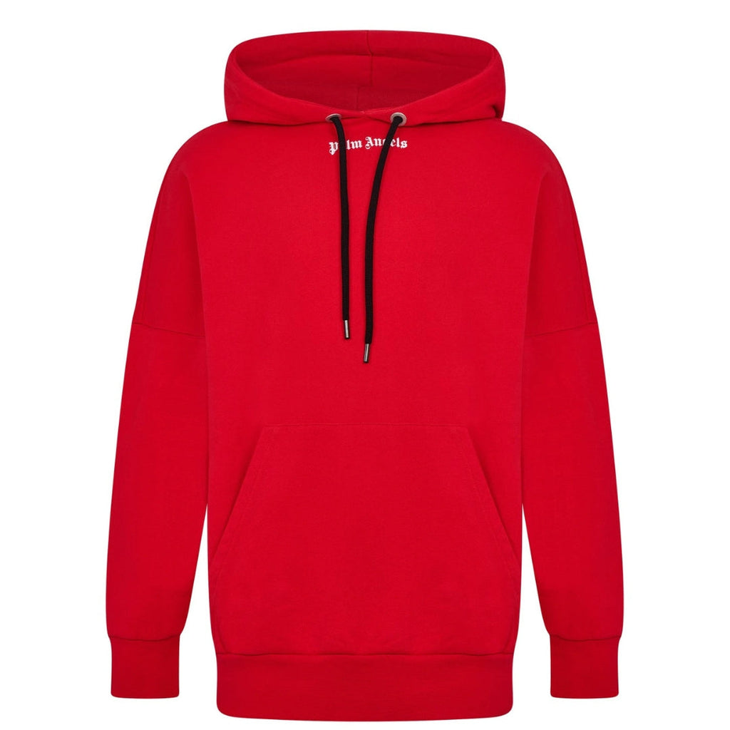 Palm Angels Classic Logo Red Hoodie