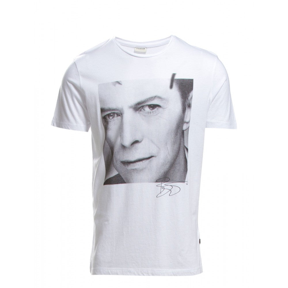Jack and Jones Premium David Bowie Tee White