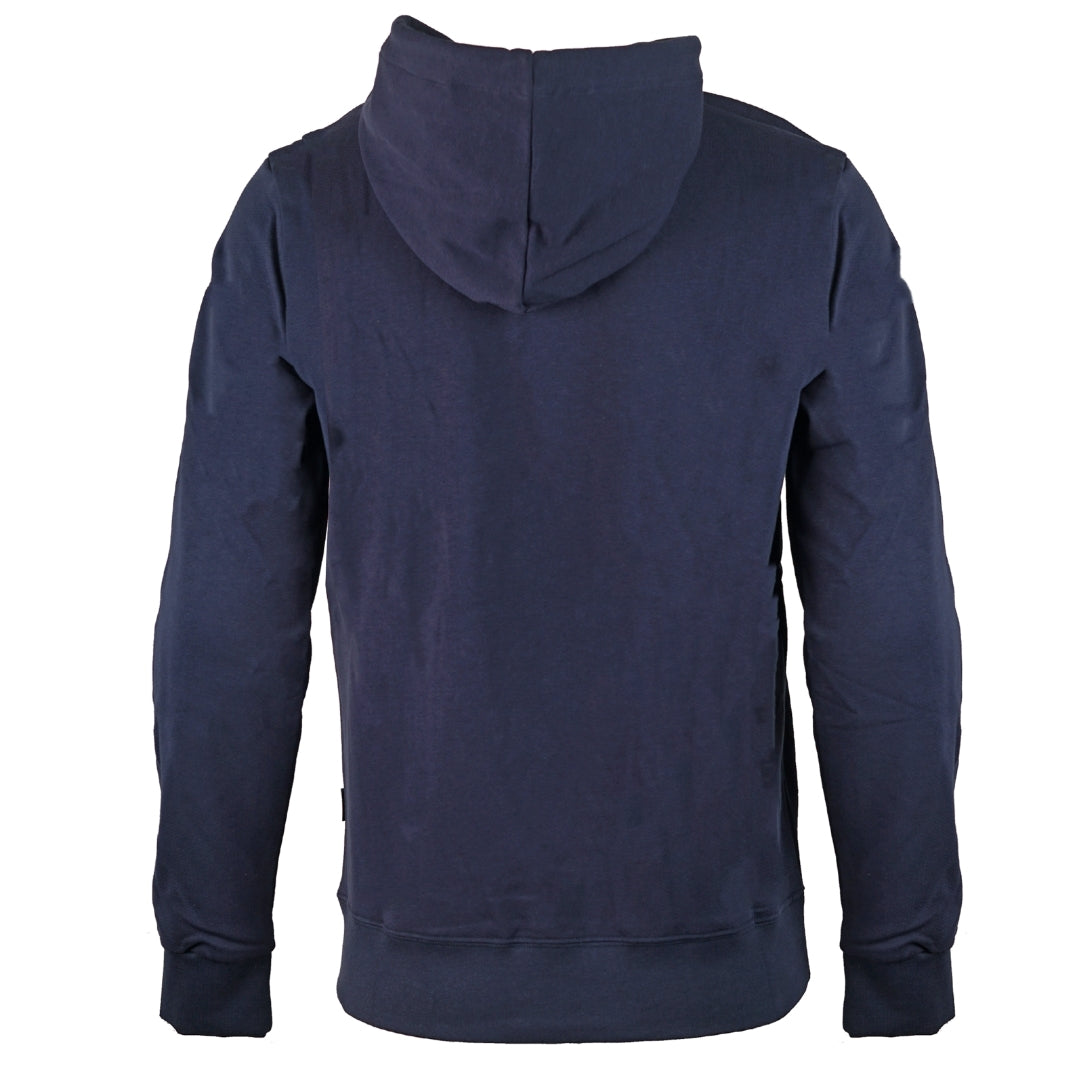 Aquascutum Aldis Logo Navy Hoodie