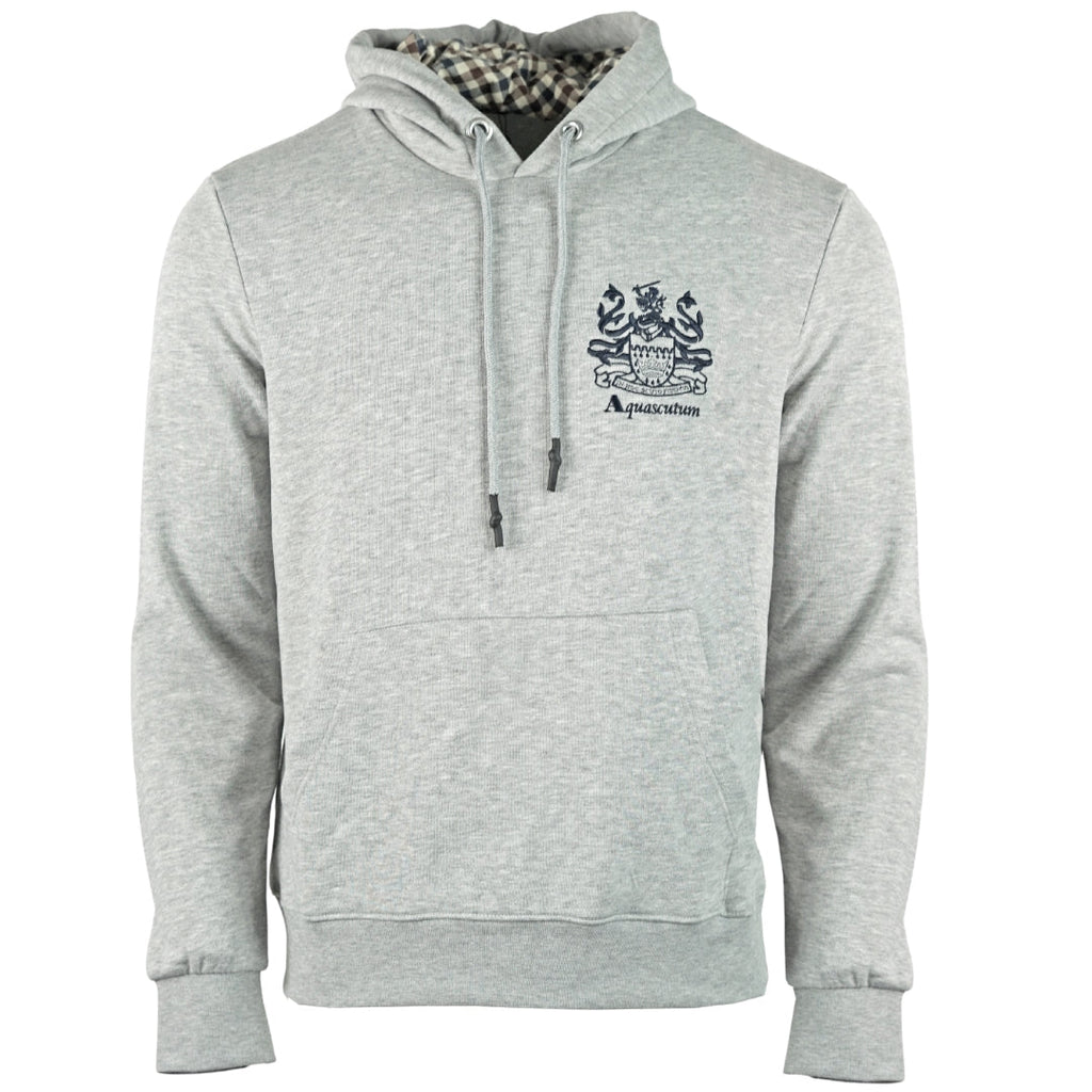 Aquascutum Aldis Logo Grey Hoodie