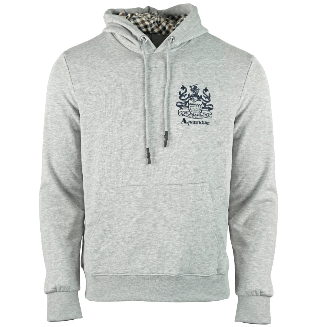 Aquascutum Aldis Logo Grey Hoodie
