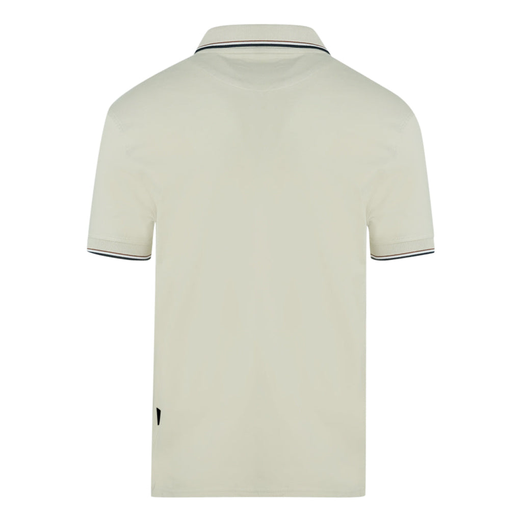 Aquascutum A Logo Biege Polo Shirt QMP010 10