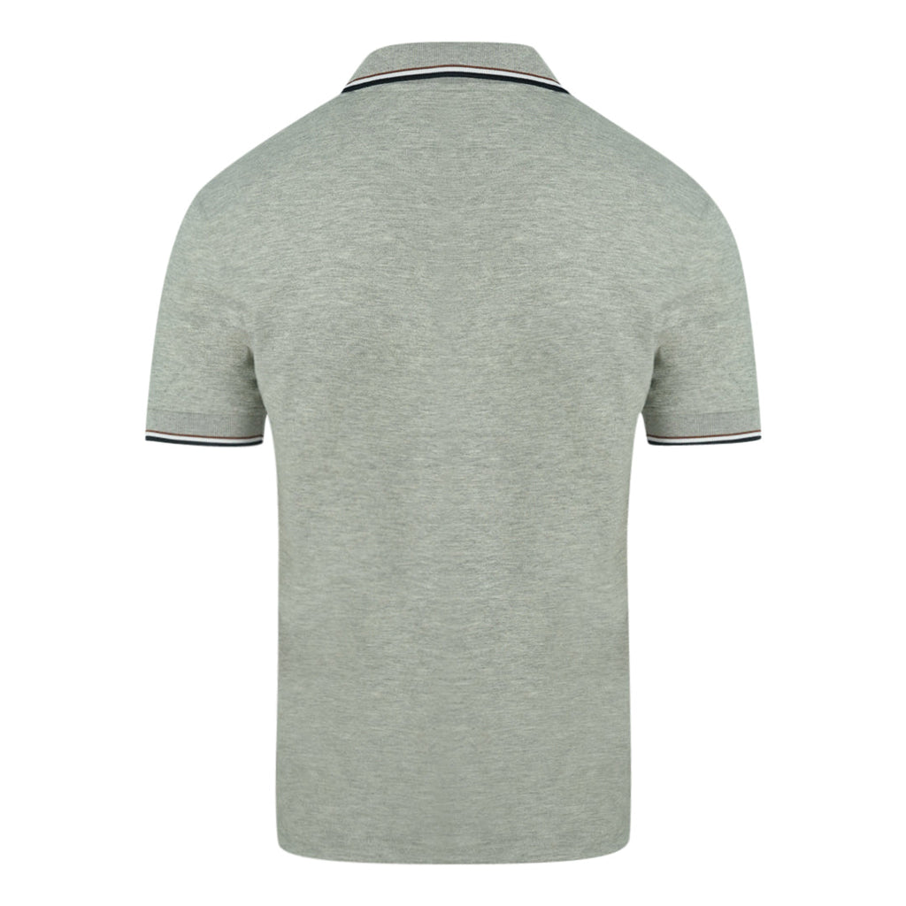 Aquascutum A Logo Grey Polo Shirt QMP010 94