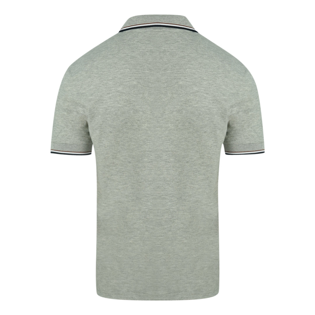 Aquascutum A Logo Grey Polo Shirt QMP010 94
