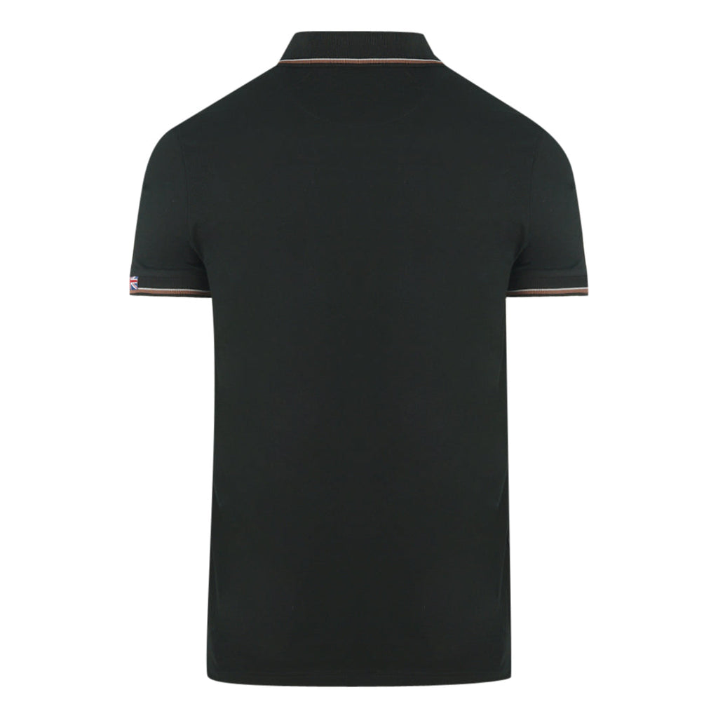 Aquascutum A Logo Black Polo Shirt Qmp010 99
