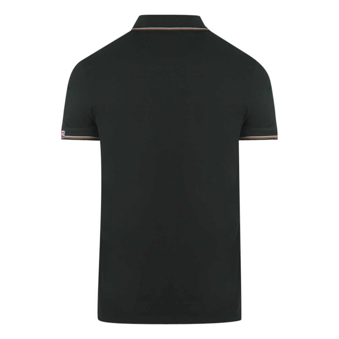 Aquascutum A Logo Black Polo Shirt Qmp010 99