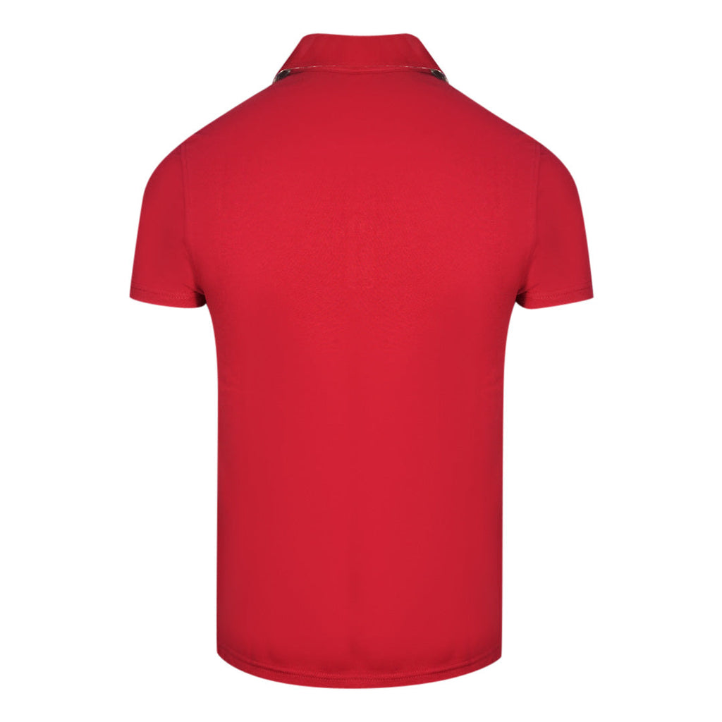 Aquascutum Signature Logo Red Polo Shirt