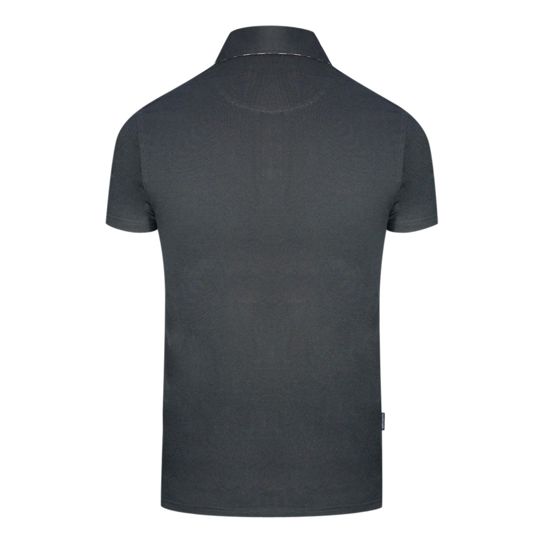 Aquascutum Signature Logo Black Polo Shirt
