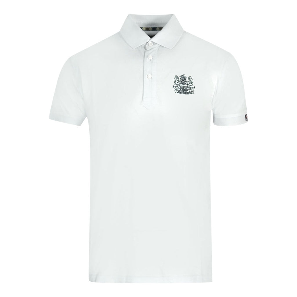 Aquascutum Aldis White Polo Shirt QMP050 01