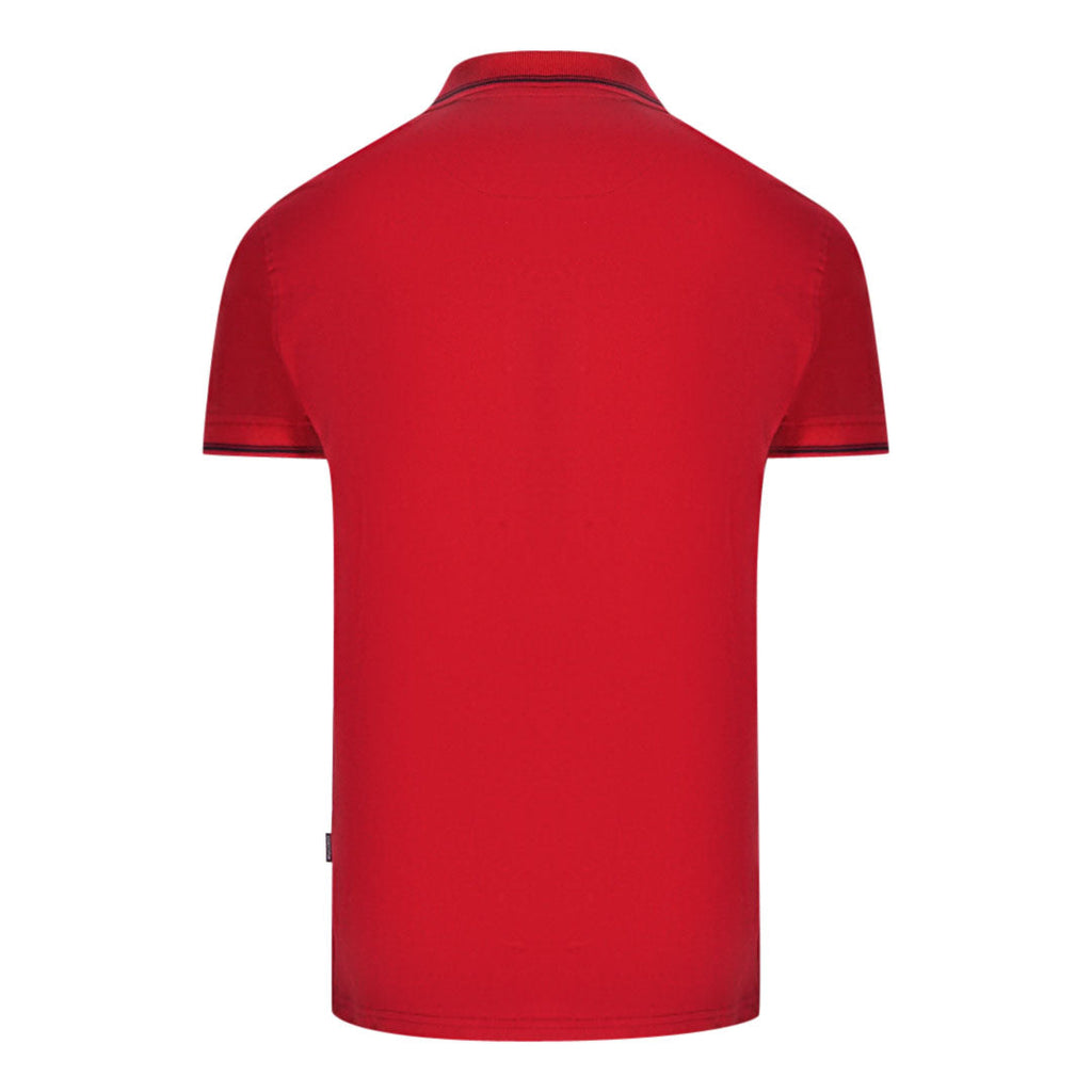 Aquascutum Aldis Tipped Red Polo Shirt