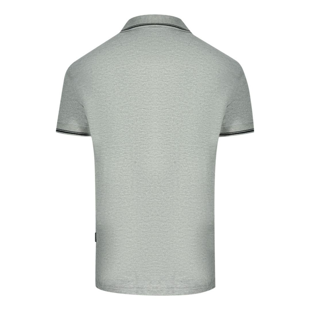 Aquascutum Aldis Tipped Grey Polo Shirt