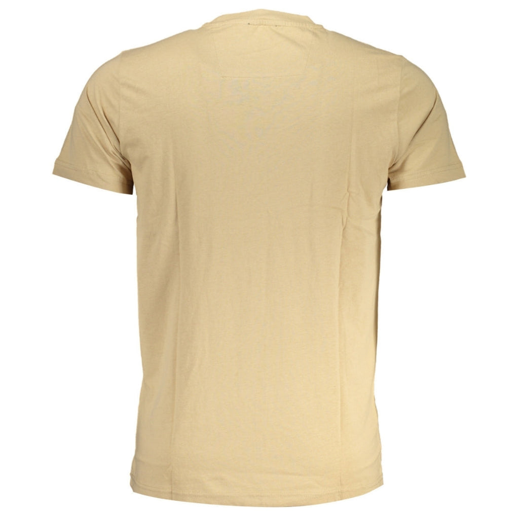 Cavalli Class Bold Black Logo Beige T-Shirt QXT62Q JD060 00503