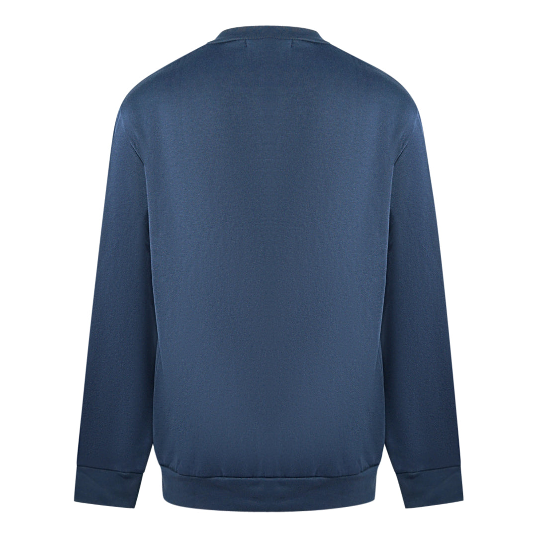 Cavalli Class Print Logo Navy Blue Jumper
