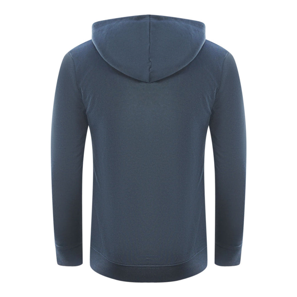 Cavalli Class Sprinting Leopard Logo Navy Blue Hoodie