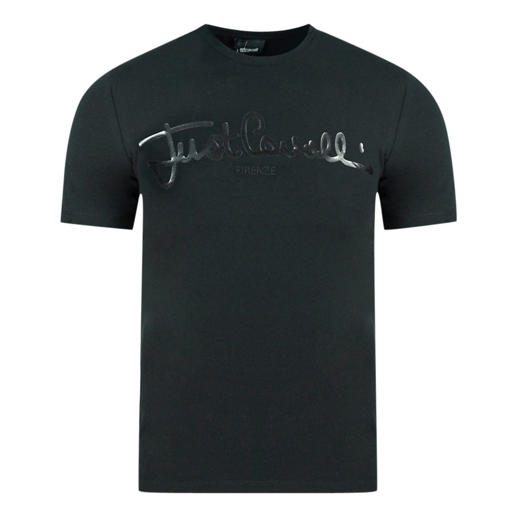 Just Cavalli Logo Signature Black T-Shirt