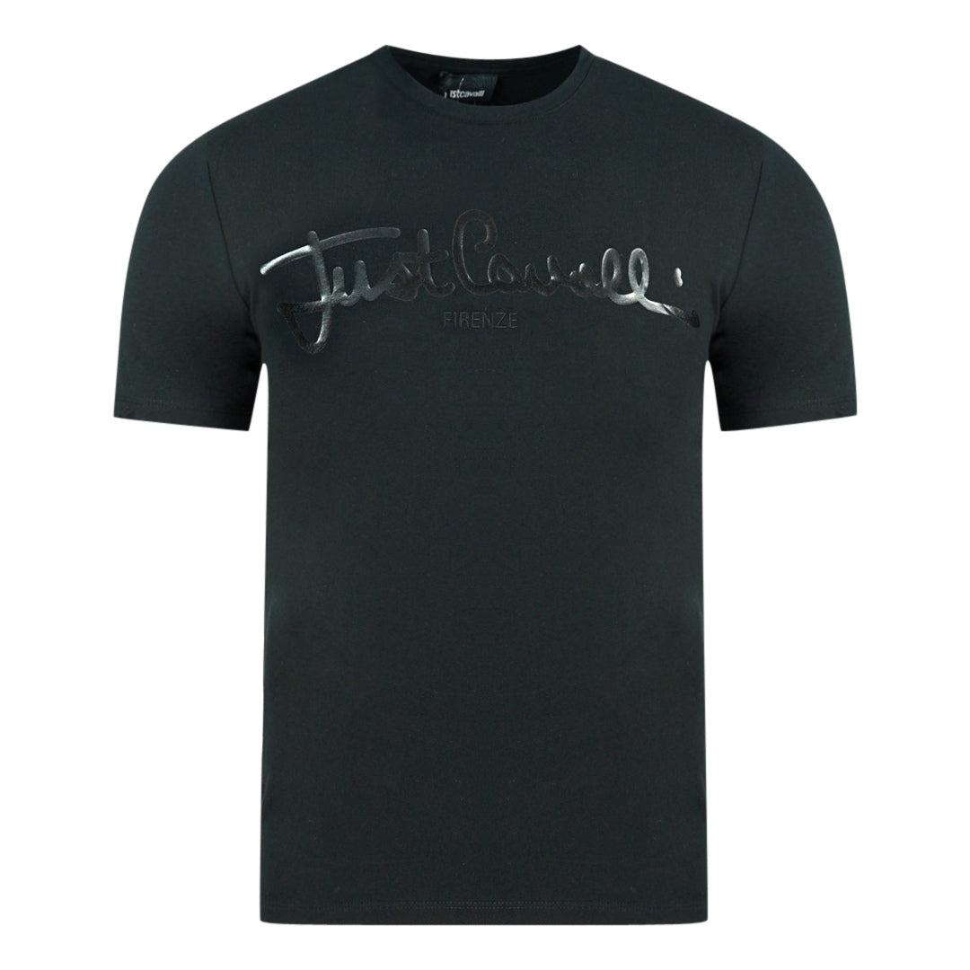 Just Cavalli Logo Signature Black T-Shirt