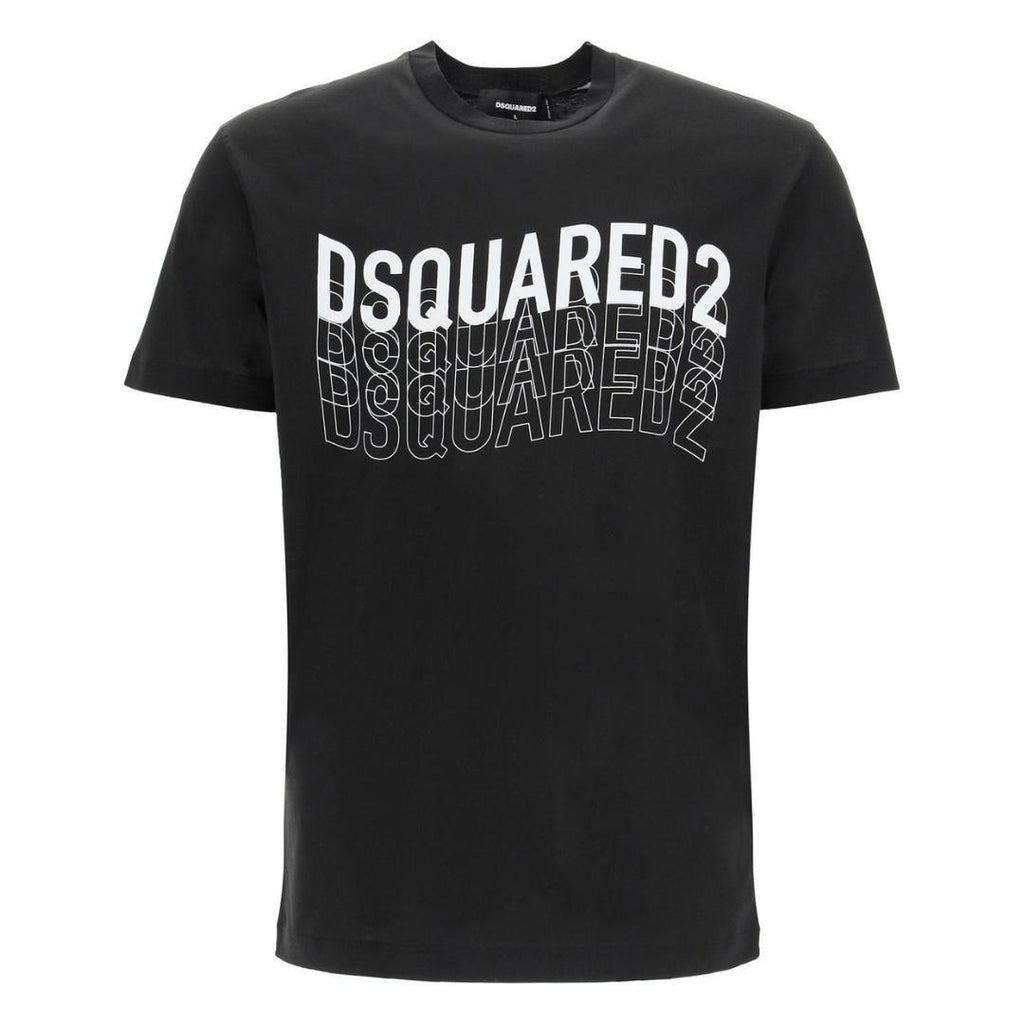 Dsquared2 S74Gd0829 S22427 900 Black T Shirt Mens