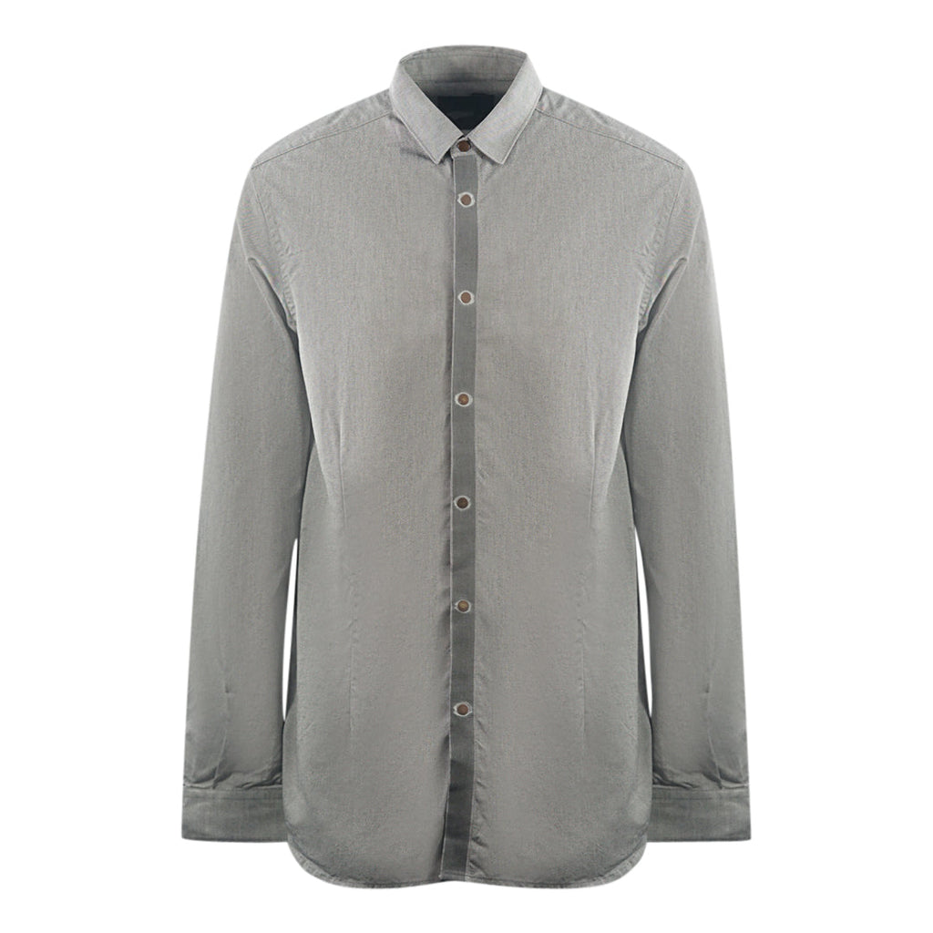 Diesel Black Gold Plain Grey Long Sleeve Shirt